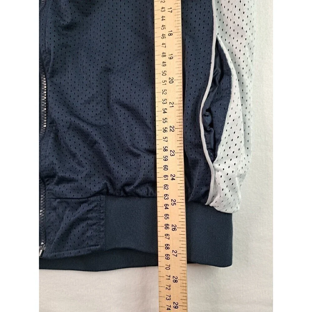 Linea Uomo Men's Size XL Jersey Track Jacket Navy Blue